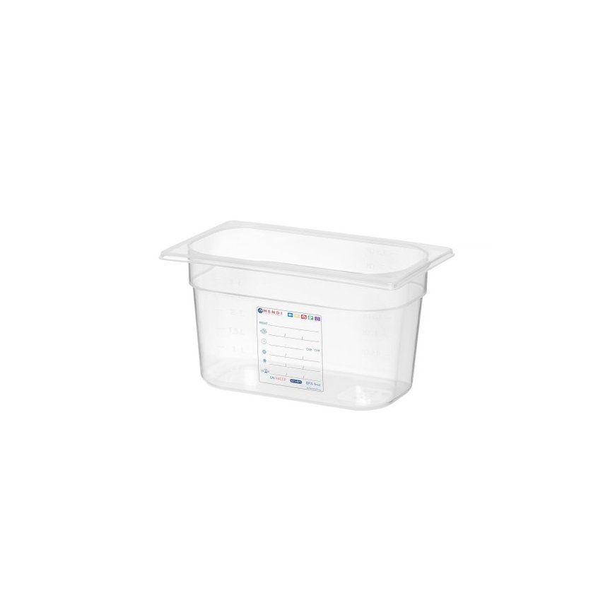 Polypropylene container GN 1/4 height 150 mm - Hendi 880364 – 2