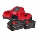 Комплект Milwaukee M18 FORGE NRG-602, 18В, 2xM18 FB6, 6,0Ач, M18 DBSC