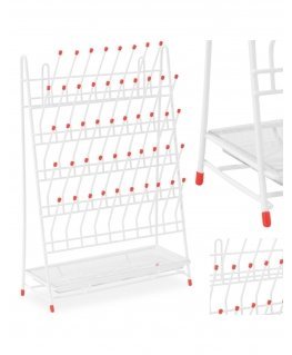 Steinberg Systems Laboratory Stand for Test Tubes with Drip Tray for 48 Test Tubes