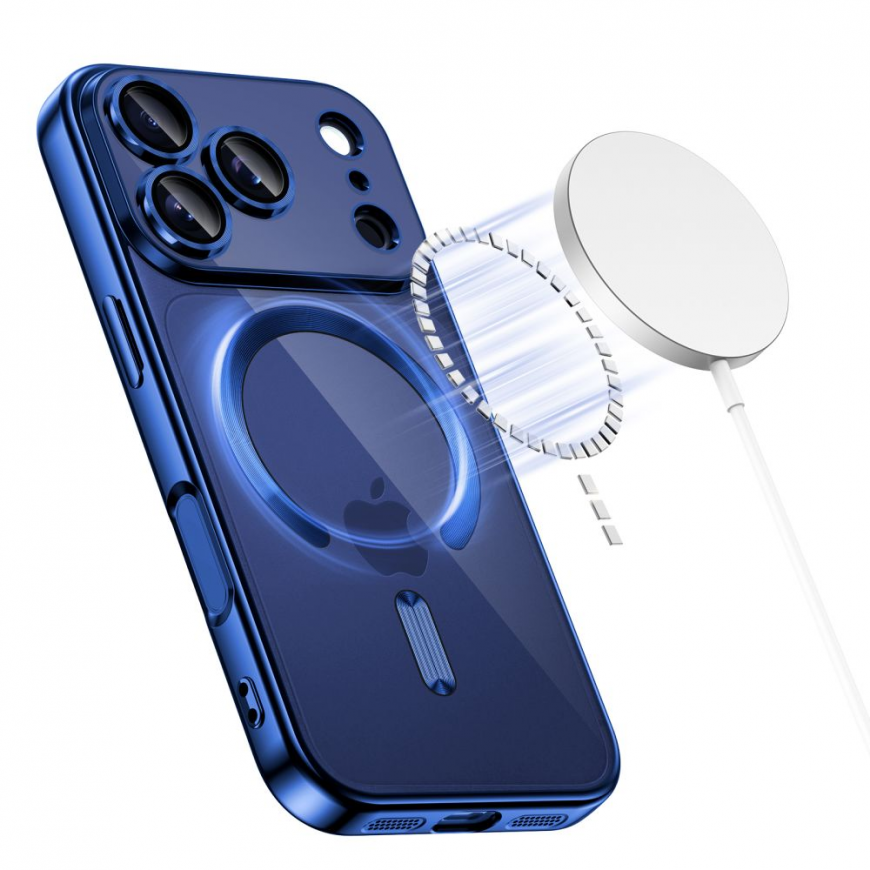 TECH-PROTECT MAGFLEX MAGSAFE IPHONE 17 PRO SHINY DEEP BLUE – 3