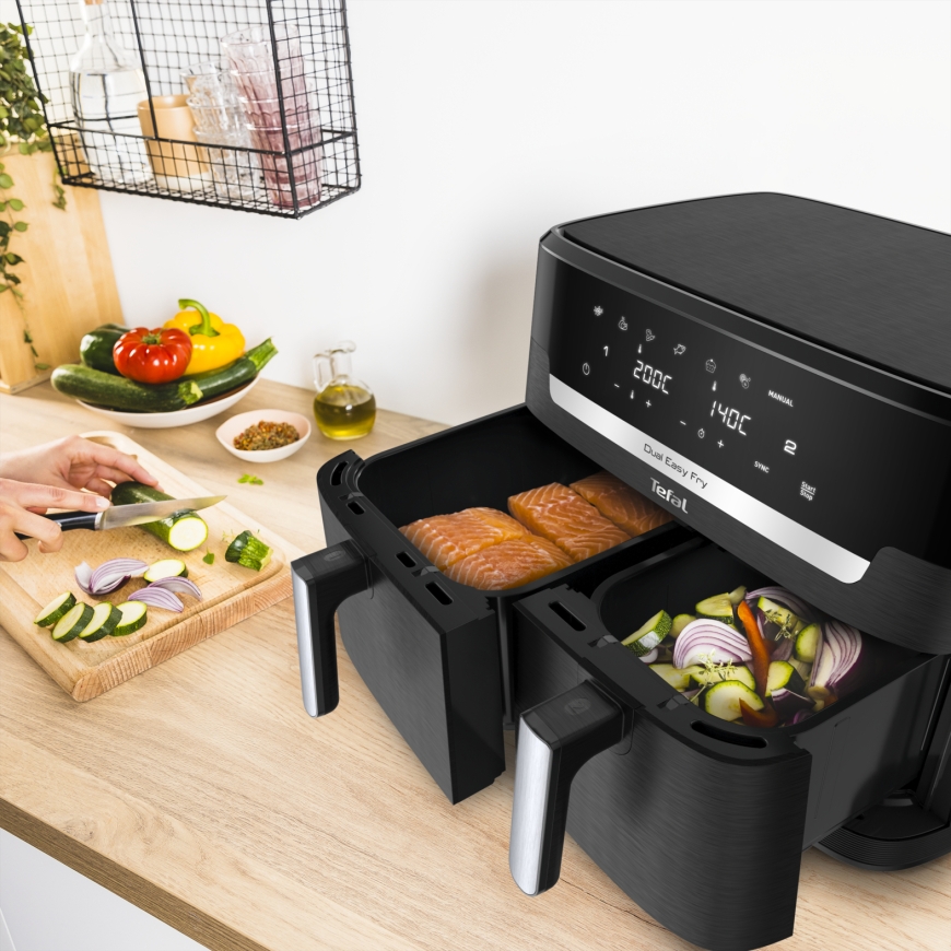 Tefal Easy Fry Dual XXL EY9428E0 gruzdintuvė Dvigubas 11 L Autonominės 2020 W Karšto oro gruzdintuvė – 4