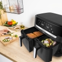 Tefal Easy Fry Dual XXL EY9428E0 fritüür Kahekohaline 11 l Eraldiseisev 2020 W Kuumaõhu fritüür Must