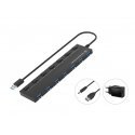 Conceptronic HUBBIES19BP хаб-разветвитель USB 3.2 Gen 1 (3.1 Gen 1) Type-A 5000 Мбит/с Черный Conceptronic HUBBIES19BP хаб-разветвитель USB 3.2 Gen 1 (3.1 Gen 1) Type-A 5000 Мбит/с Черный