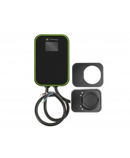 Green Cell EV15RFID elektromobilių įkrovimo stotelė Juoda Aliuminis Siena 3 Įmontuotas ekranas LCD