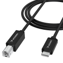 Wozinsky WKDDY1S USB-B - USB-C Cable 1m - Black Wozinsky WKDDY1S USB-B - USB-C Cable 1m - Black