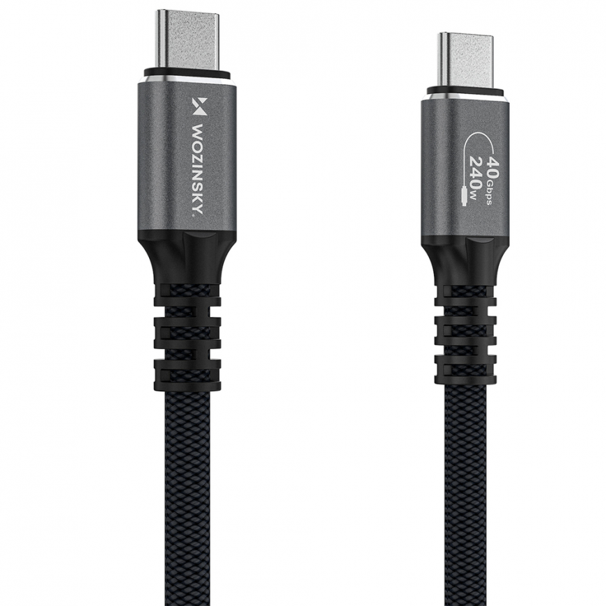 Wozinsky WPS-UY42S USB-C Thunderbolt 4 Cable 240W 2m 4K - Black – 4
