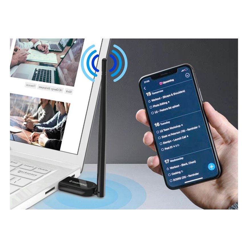 Conceptronic ABBY07B tīkla karte Bluetooth sistēma 3 Mbit/s – 5