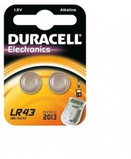 Duracell LR43 Vienreizējas lietošanas baterija SR43 Sārmaina akumulatoru baterija