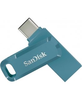 SanDisk Ultra Dual Drive Go USB 256GB USB atmintukas USB Type-A / USB Type-C 3.2 Gen 1 (3.1 Gen 1) Mėlyna