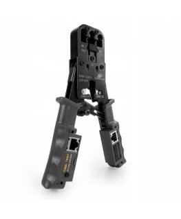 Spacetronik RJ45/RJ12/RJ11 Crimping Tool with LAN Tester NT-CT04