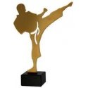 Metal Trophy with Marble Base - Karate - Karateka Metal Trophy with Marble Base - Karate - Karateka