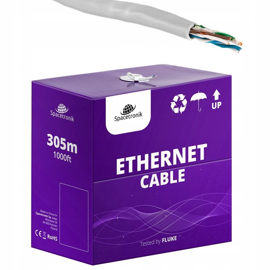 Spacetronik Винт CAT5e U/UTP AWG24 CU PVC OD 5,0‐Eca 305м