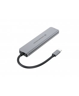 Conceptronic DONN33G sülearvuti dokk ja pordireplikaator Juhtmega ühendatud USB 3.2 Gen 1 (3.1 Gen 1) Type-C Hõbe