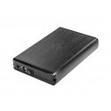 NATEC NKZ-0448 tallennusaseman kotelo HDD-kotelo musta 3.5"