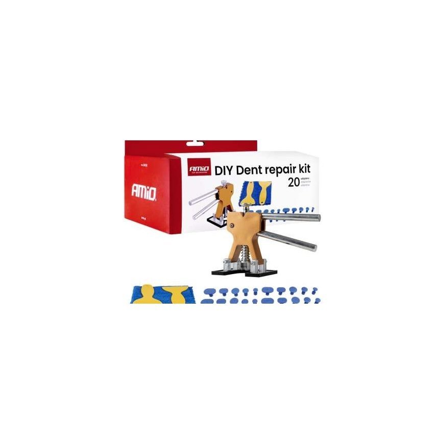 Body dent repair kit with 20-foot dent pads amio-04598