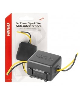12V Amio-04099 Vehicle Disruption Protection Filter with Glass Fuse