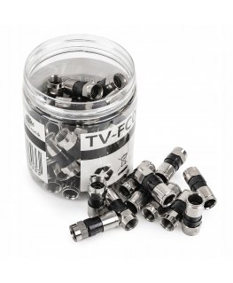 Spacetronik TV-FC04S Trumpo compression F plug 50 pcs