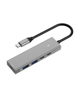 Spacetronik Adapter HUB 5in1 USB-A and USB-C to USB 3.2 SPU-M16