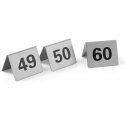 Teave laudade kohta NUMER STOLIKA 49-60 roostevaba teras komplekt 12 tk - Hendi 663882 Teave laudade kohta NUMER STOLIKA 49-60 roostevaba teras komplekt 12 tk - Hendi 663882