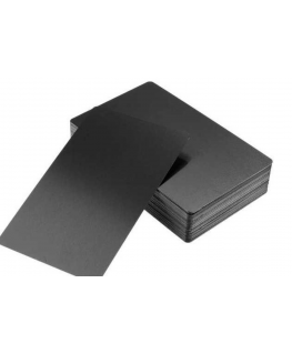 Oem alumīnija vizītkarte gravēšanai - melna - 54x86mm -