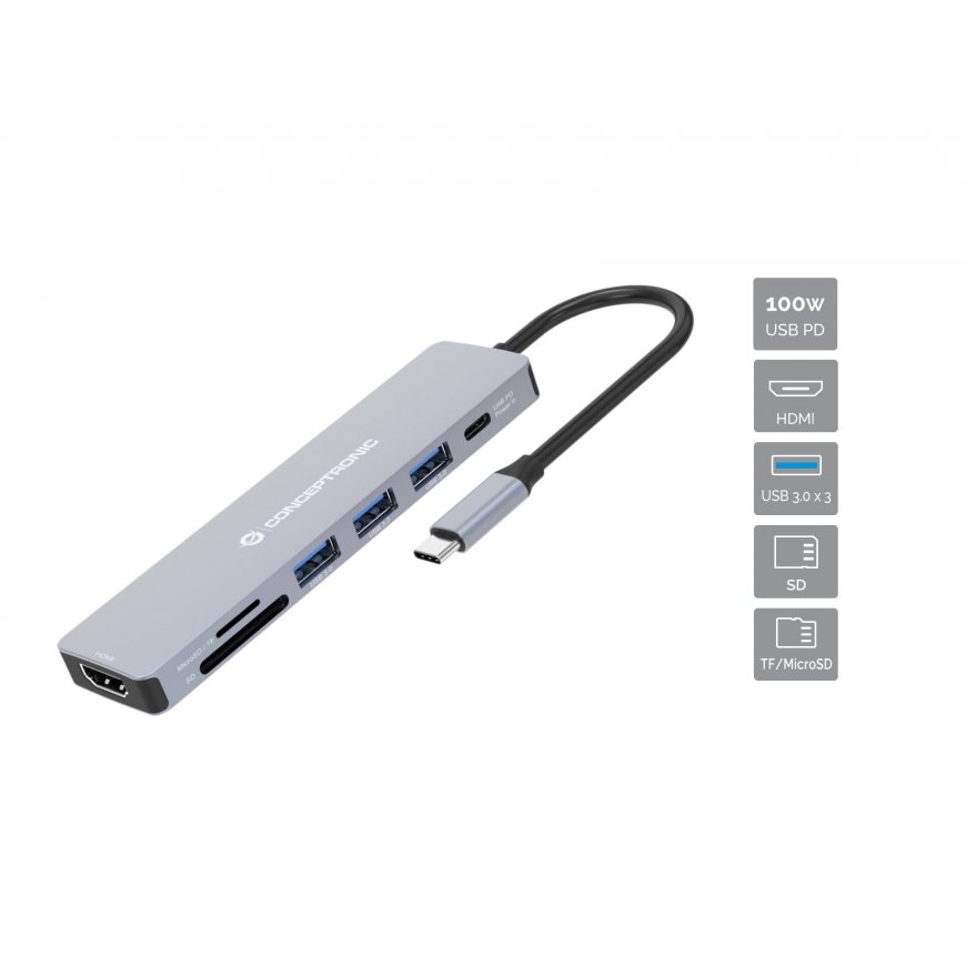 Conceptronic DONN19G dokstacija Vadu USB 3