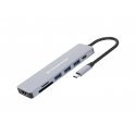 Conceptronic DONN19G 7-in-1 USB 3.2 Gen 1 Docking Station, HDMI, USB-A 3.0 x 3, SD, TF/MicroSD, 100W