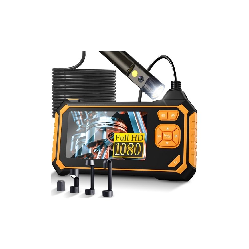 Retoo endoskoopkaamera inspektsiooniks 6 LED 4 antgaliai HD 4.3''