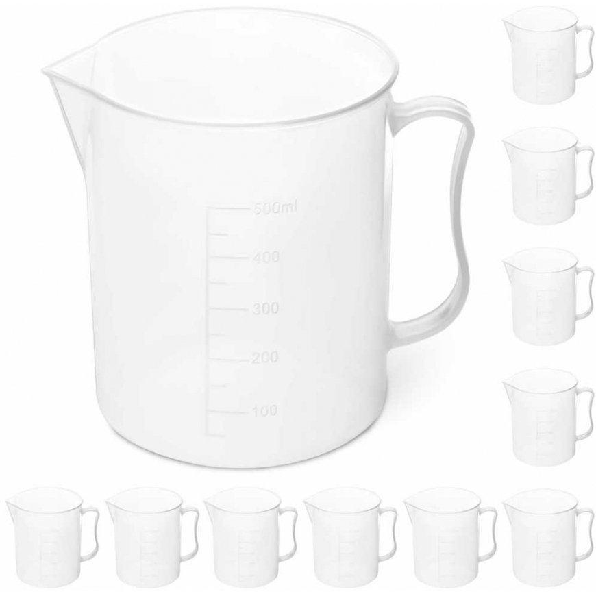 Steinberg Systems Plastic Laboratory Glass with 500 ml Graduation - 10 pcs.