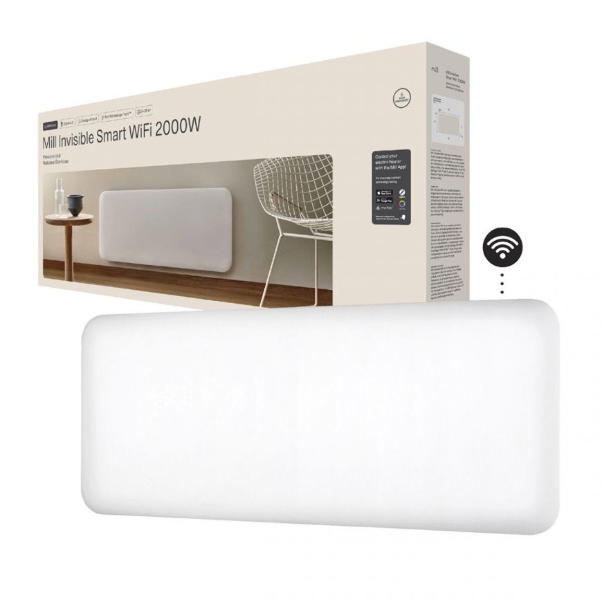 Mill Invisible Smart WiFi Heater PA2000WIFI4