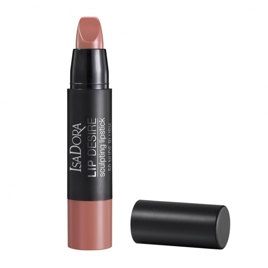 IsaDora, Lip Desire, Sculpting, Cream Lipstick, 64, True Red, 3.