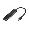 Conceptronic HUBBIES12B keskitin USB 3.2 Gen 1 (3.1 Gen 1) Type-C 5000 Mbit/s musta Conceptronic HUBBIES12B keskitin USB 3.2 Gen 1 (3.1 Gen 1) Type-C 5000 Mbit/s musta