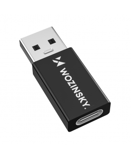 Wozinsky WAAC-01 USB-A - USB-C OTG Adapter - Black