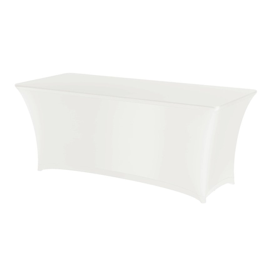 Rectangular tablecloth, no ironing needed, jersey fabric, white - Hendi 814369 – 2