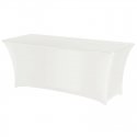 Rectangular tablecloth, no ironing needed, jersey fabric, white - Hendi 814369 Rectangular tablecloth, no ironing needed, jersey fabric, white - Hendi 814369