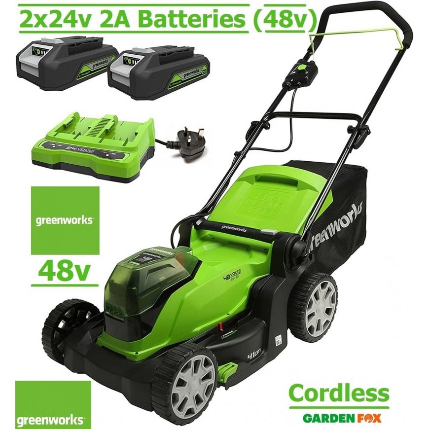Greenworks Akumulatora zāles pļāvējs 2x24V Akumulatora