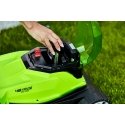 Greenworks Akkukäyttöinen ruohonleikkuri 2x24V Akkukäyttöinen ruohonleikkuri 41cm G24X2LM41K2x paketti kaksoislaturilla + 2 batt