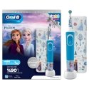 Oral-B Vitality Pro Frozen Paredzēta bērniem Rotējoša-vibrējoša zobu suka Melns, Pelēks Oral-B Vitality Pro Frozen Paredzēta bērniem Rotējoša-vibrējoša zobu suka Melns, Pelēks