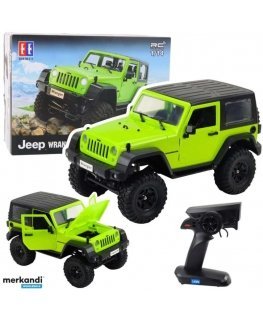 Double E Remote Control Off-Road RC Jeep Wrangler Rock Crawler Green 1:14