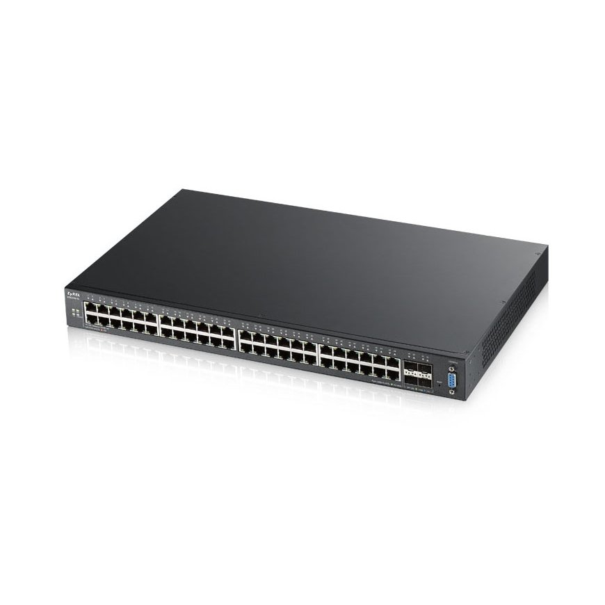 Zyxel XGS2210-52 Managed L2 Gigabit Ethernet (10/100/1000) 1U Black