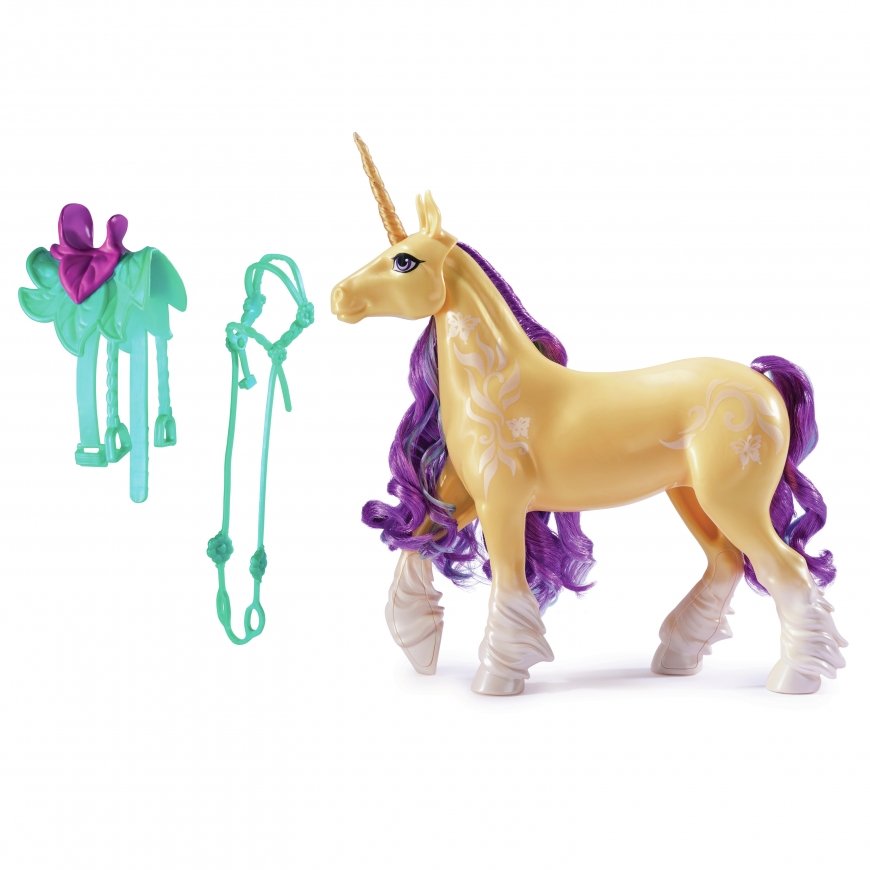 Unicorn Academy, Leaf with 2 Riding Accessories, 11”, Compatible with Ava, Dolls & Unicorn Toys for – 3