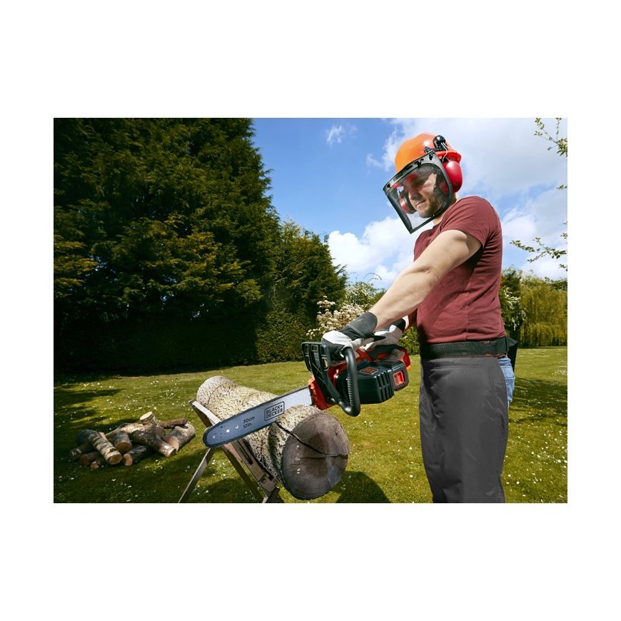 Black & Decker GKC3630L20 motorzāģis Melns, Oranžs – 5