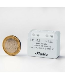 Shelly Qubino Wave PM Mini Smart switch Grey