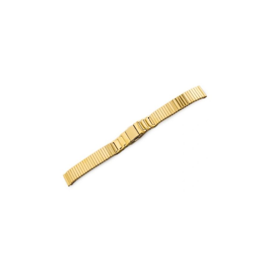 Bisset bracelet (bb024a) - stretchable - golden 16mm