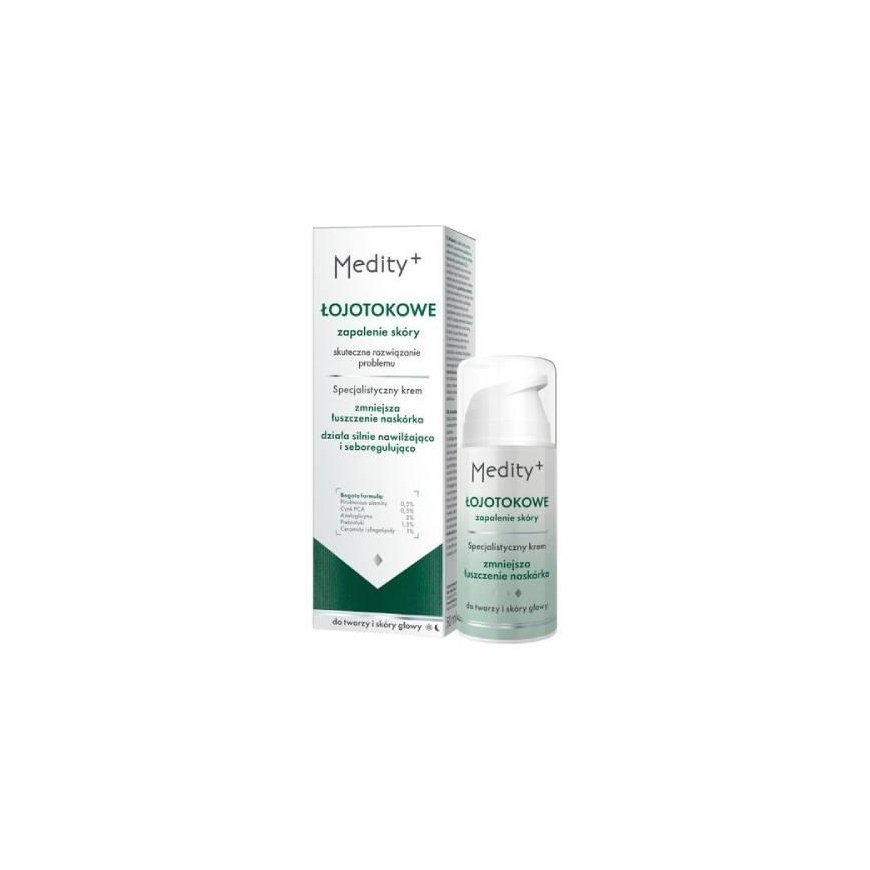 Medity+ Special Cream for Face and Scalp for Seborrheic Dermatitis, 50 ml