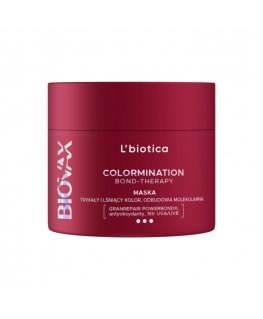 L'biotica Biovax Colormination Bond-Therapy color-protecting mask, extending color retention, 200 ml