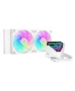 DeepCool LT240 Procesors Universāls šķidruma dzesētājs 12 cm Balts 1 pcs
