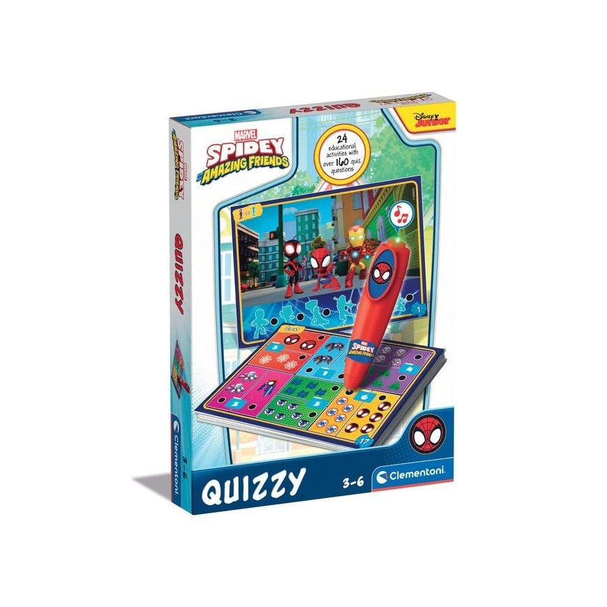 Clementoni Quizzy - Spidey 10 min Lautapeli Tietopeli