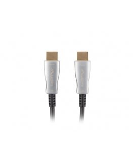 Lanberg CA-HDMI-20FB-0400-BK HDMI-kaabel 40 m HDMI tüüp A (Standard) Must, Hõbe
