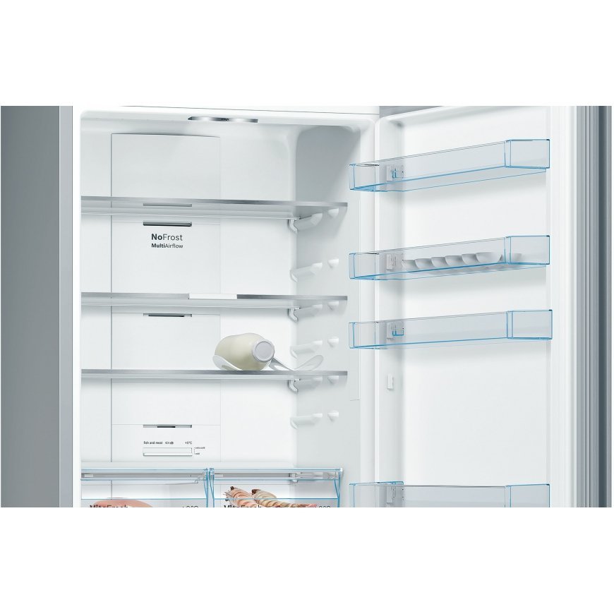 Bosch Serie 4 KGN49XLEA fridge-freezer Freestanding 438 L E Stainless steel – 5