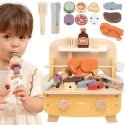 Viga Toys Puitsein Mini Hamburgeri valmistamise letiga koos tarvikutega, VIGA Viga Toys Puitsein Mini Hamburgeri valmistamise letiga koos tarvikutega, VIGA